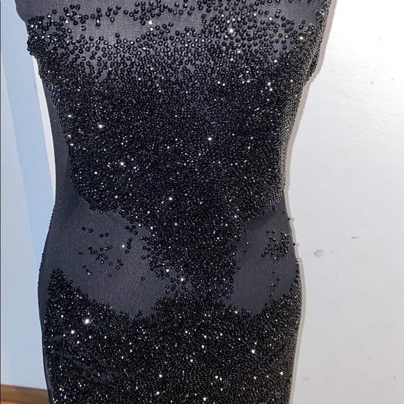 Beaded Sheer Dress - Picture 10 of 14